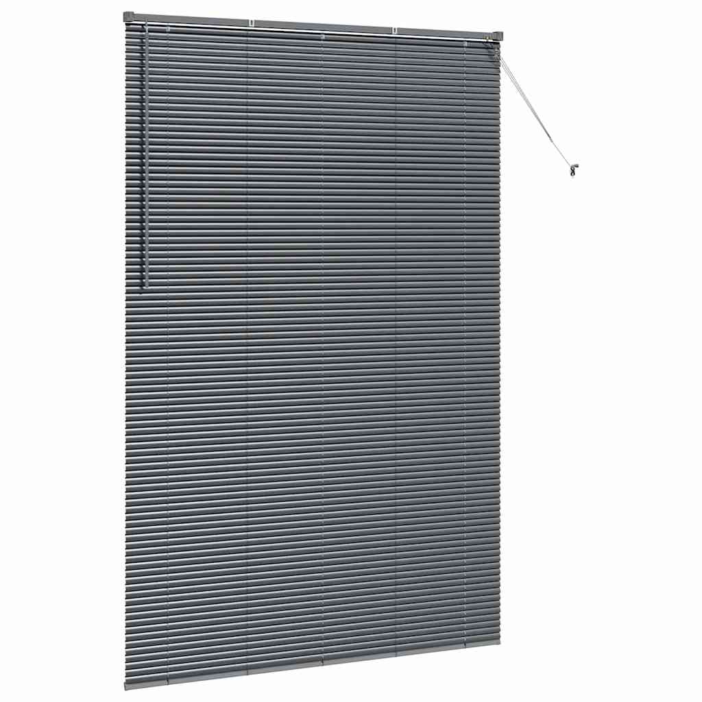 Venetianspersienner Mørkegrå 220 x 145 cm Aluminium