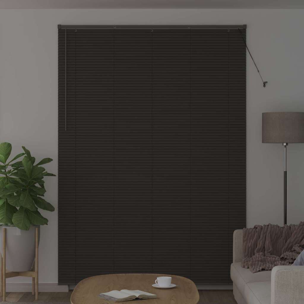Venetianspersienner Mørkegrå 220 x 155 cm Aluminium