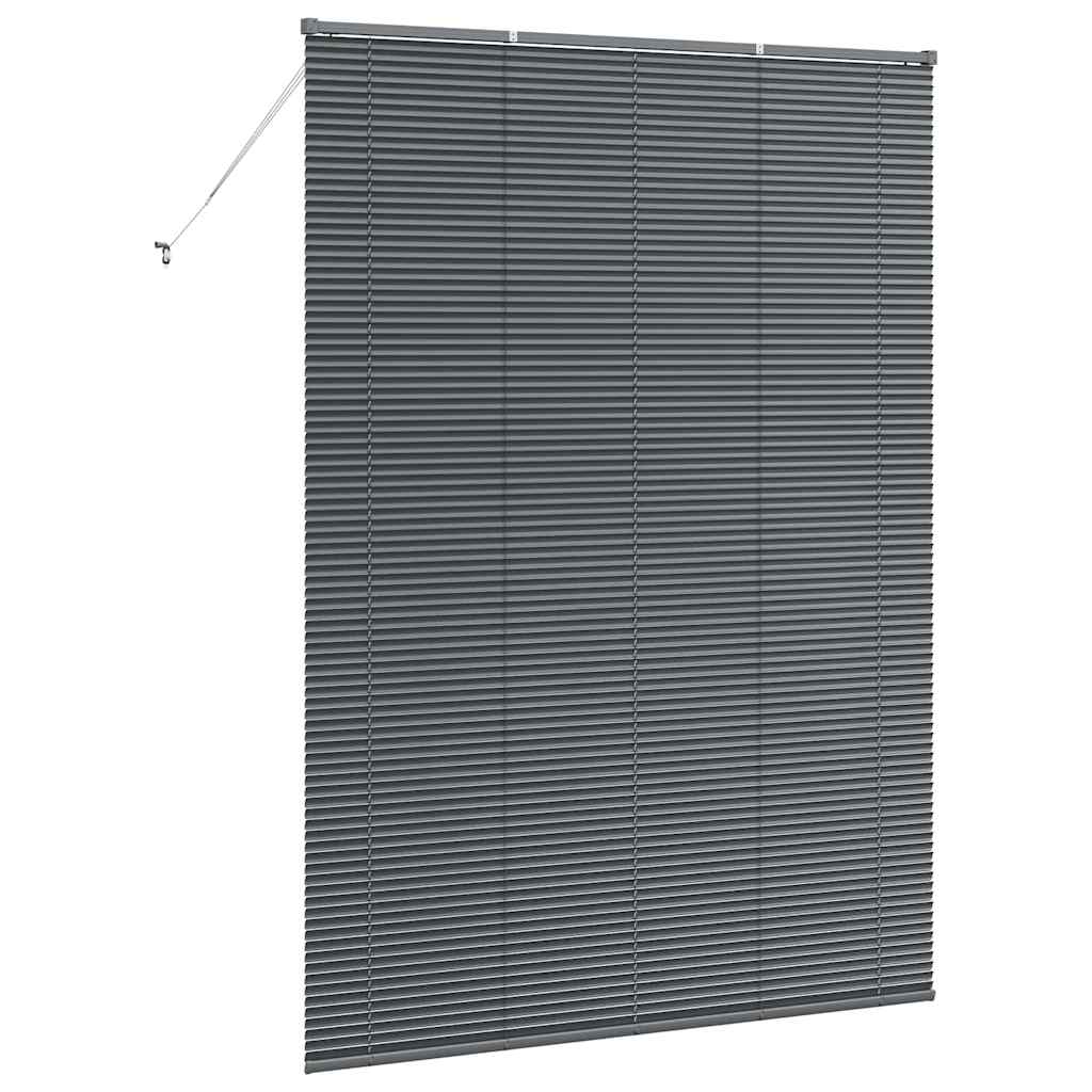 Venetianspersienner Mørkegrå 220 x 155 cm Aluminium