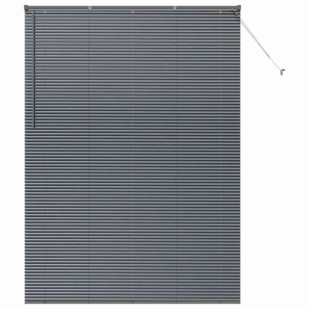 Venetianspersienner Mørkegrå 220 x 160 cm Aluminium