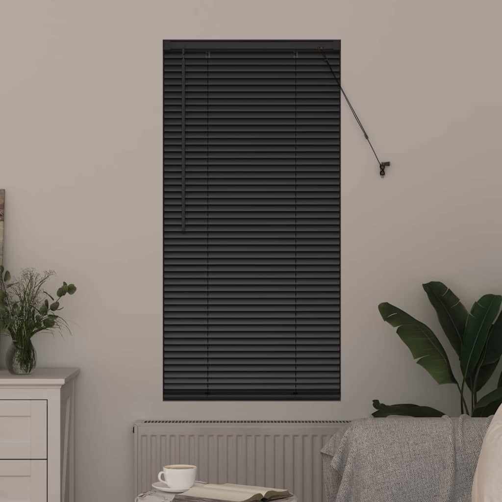 Venetianspersienner Svart 60 x 2,5 x 130 cm Aluminium