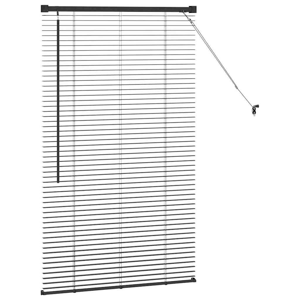 Venetianspersienner Svart 130 x 75 cm Aluminium