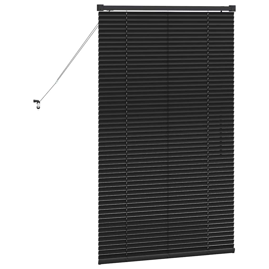 Venetianspersienner Svart 130 x 75 cm Aluminium