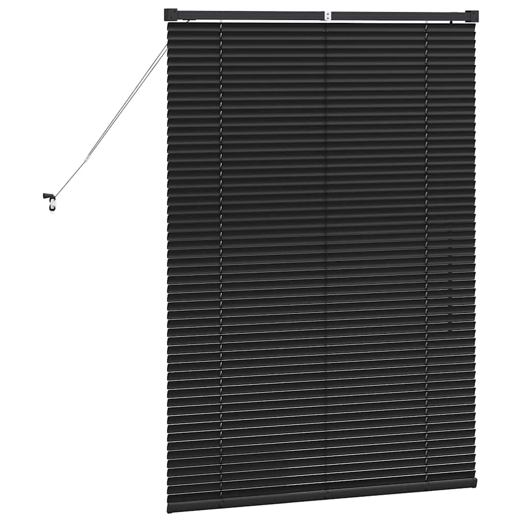 Venetianspersienner Svart 130 x 95 cm Aluminium