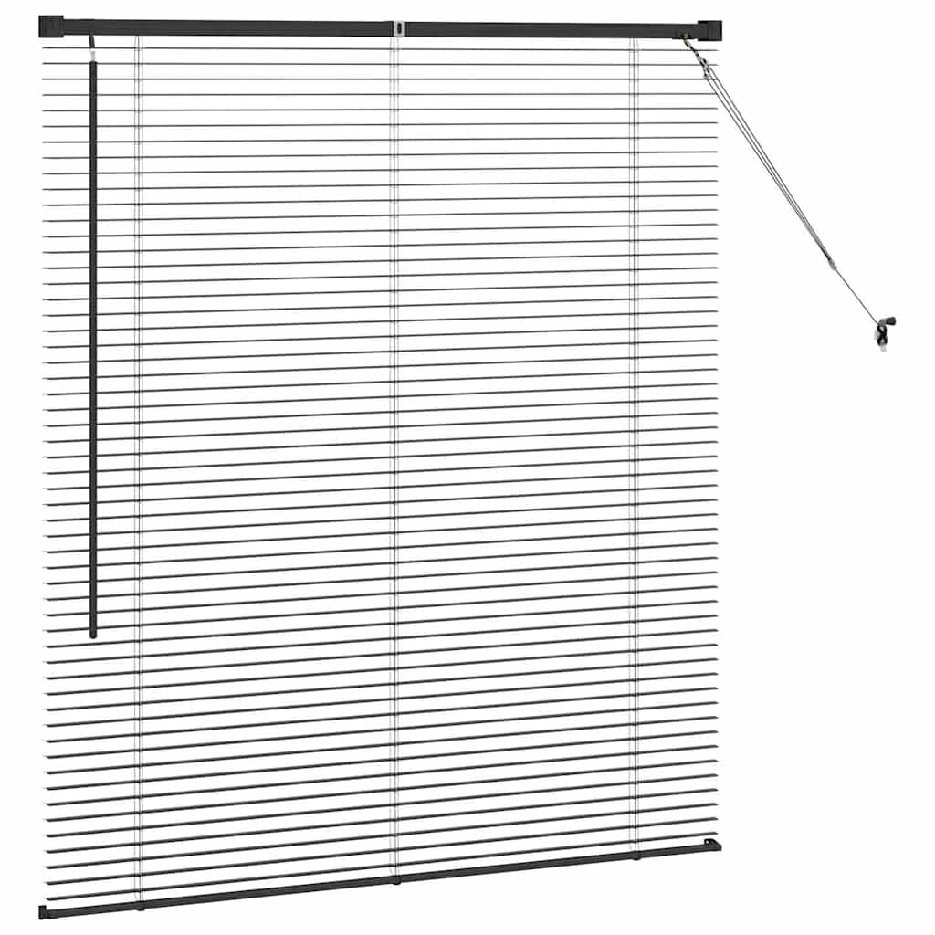 Venetianspersienner Svart 130 x 110 cm Aluminium
