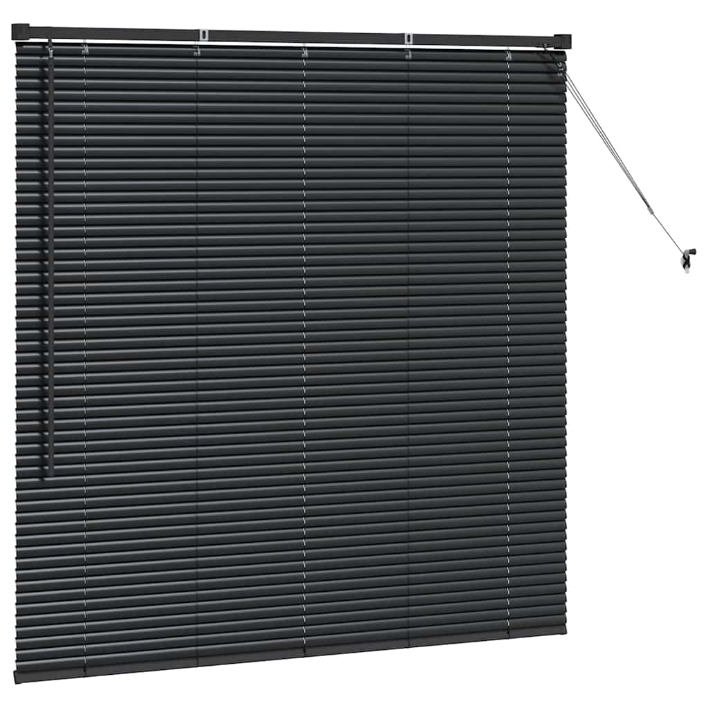 Venetianspersienner Svart 130 x 130 cm Aluminium