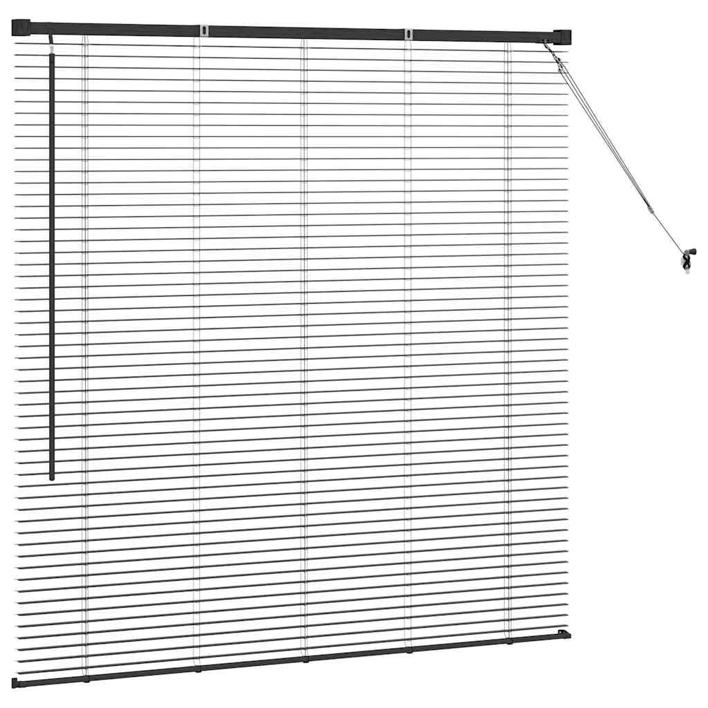 Venetianspersienner Svart 130 x 130 cm Aluminium
