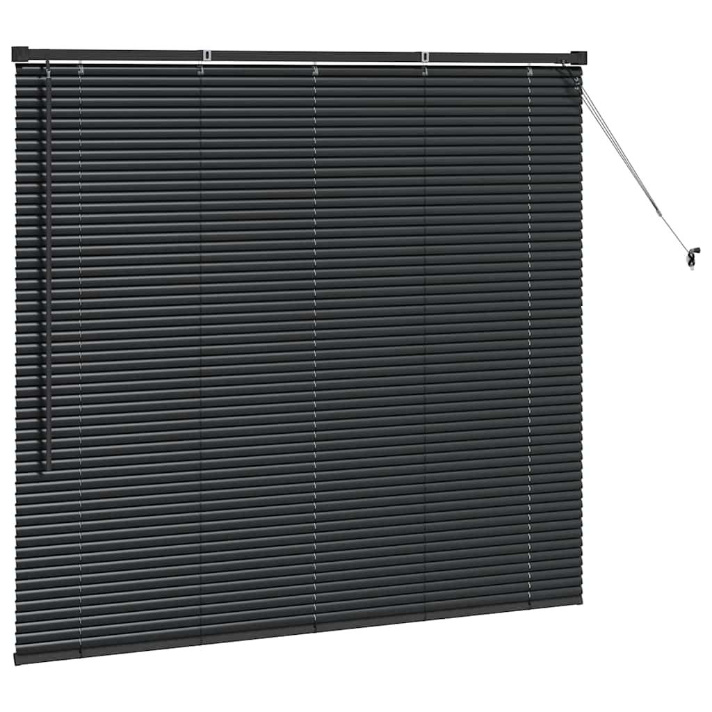 Venetianspersienner Svart 130 x 145 cm Aluminium