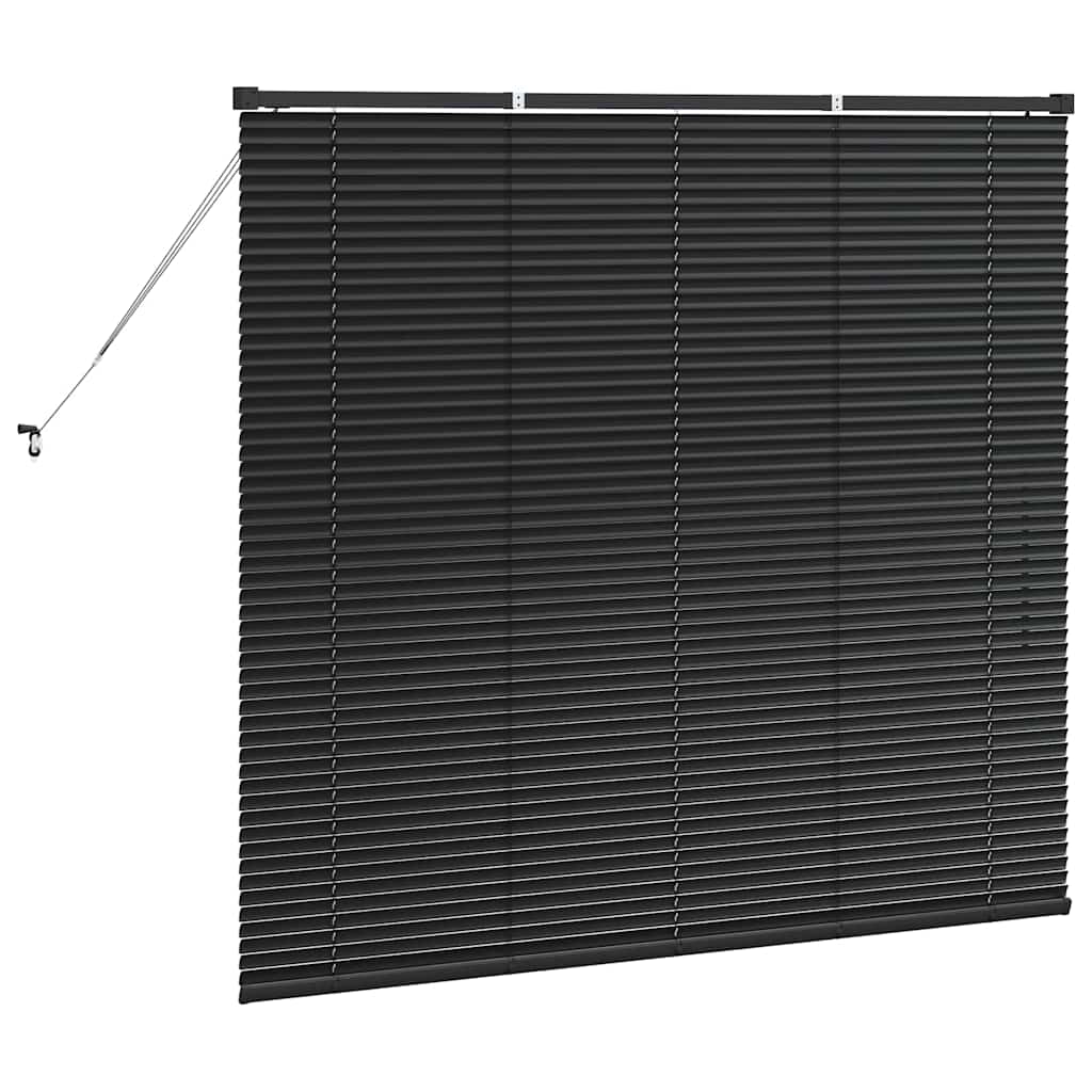 Venetianspersienner Svart 130 x 145 cm Aluminium