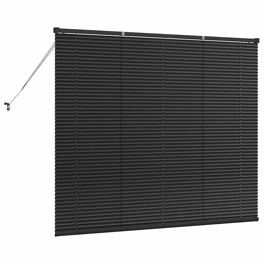 Venetianspersienner Svart 130 x 155 cm Aluminium