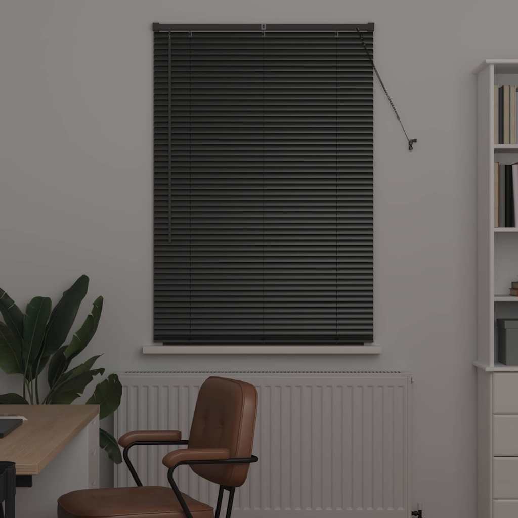 Venetianspersienner Svart 175 x 85 cm Aluminium