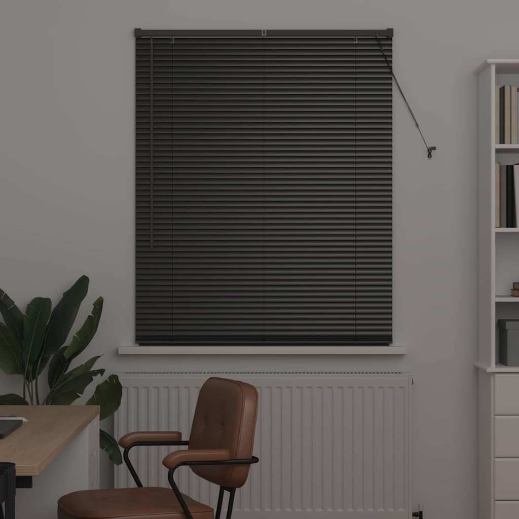 Venetianspersienner Svart 175 x 100 cm Aluminium
