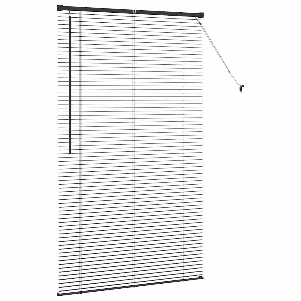 Venetianspersienner Svart 175 x 100 cm Aluminium