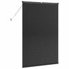 Vindu Persienne med gardiner Svart Aluminium