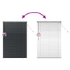 Vindu Persienne med gardiner Svart Aluminium