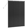 Vindu Persienne med gardiner Svart Aluminium