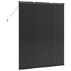 Vindu Persienne med gardiner Svart Aluminium