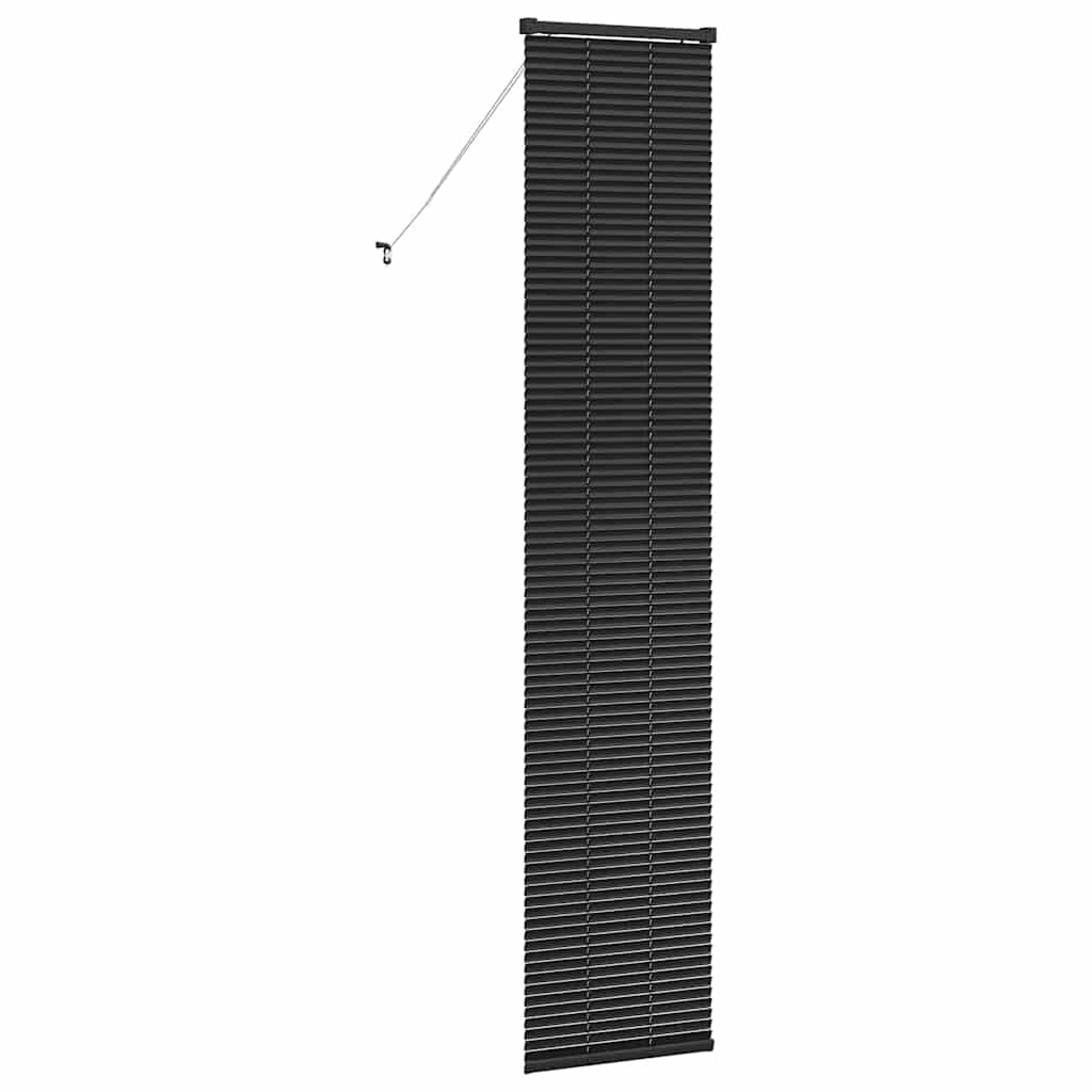 Vindu Persienne med gardiner Svart Aluminium