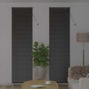 Vindu Persienne med gardiner Svart Aluminium