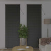 Vindu Persienne med gardiner Svart Aluminium