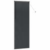 Vindu Persienne med gardiner Svart Aluminium