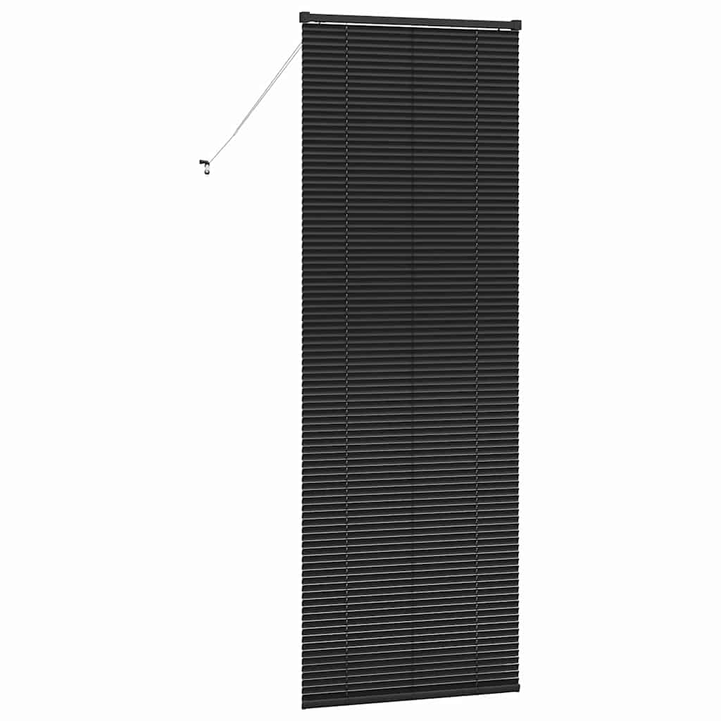 Vindu Persienne med gardiner Svart Aluminium