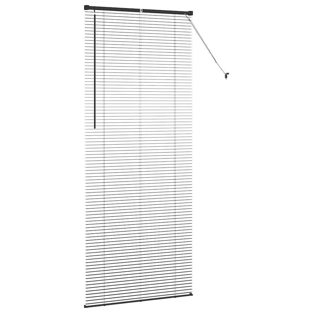 Vindu Persienne med gardiner Svart Aluminium