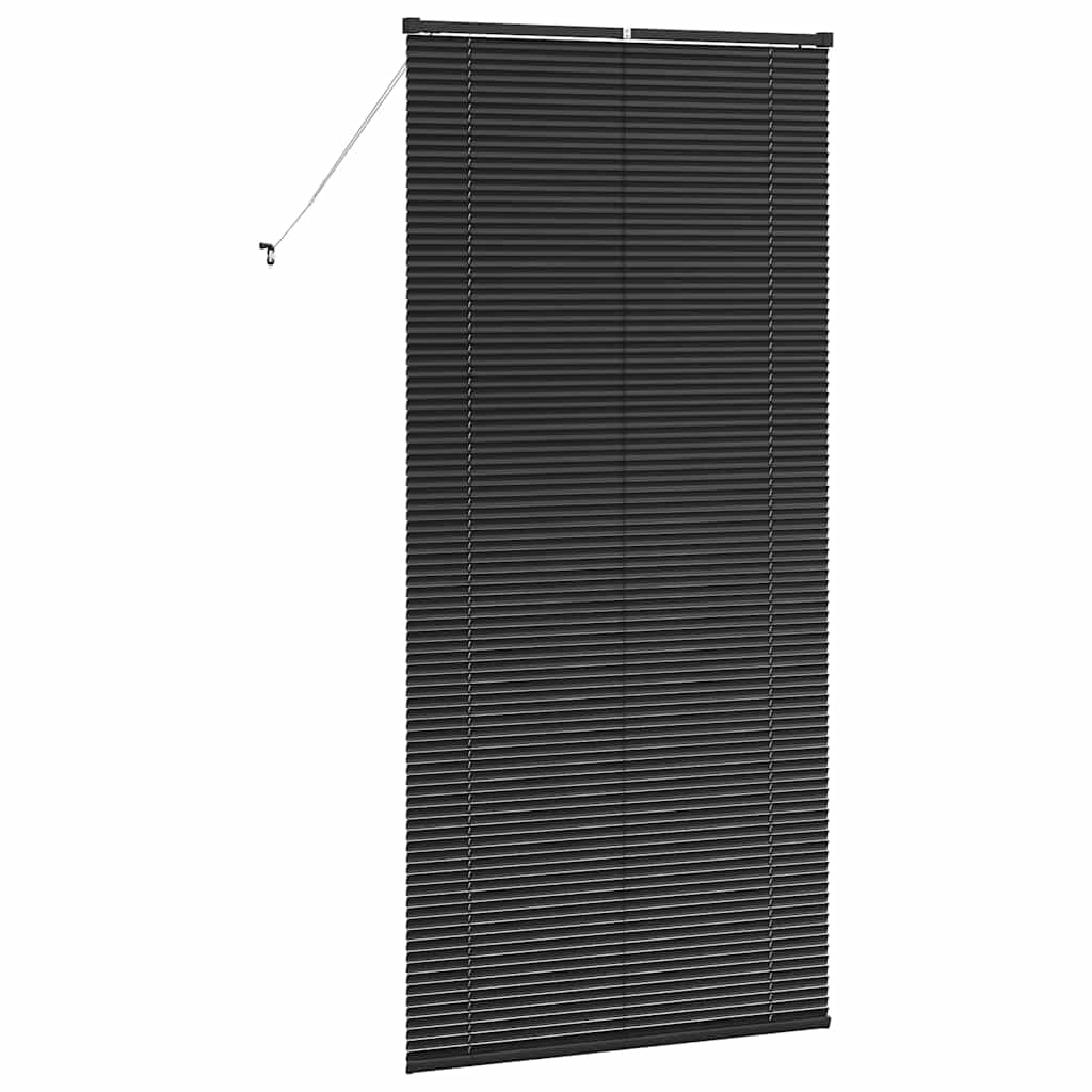 Vindu Persienne med gardiner Svart Aluminium