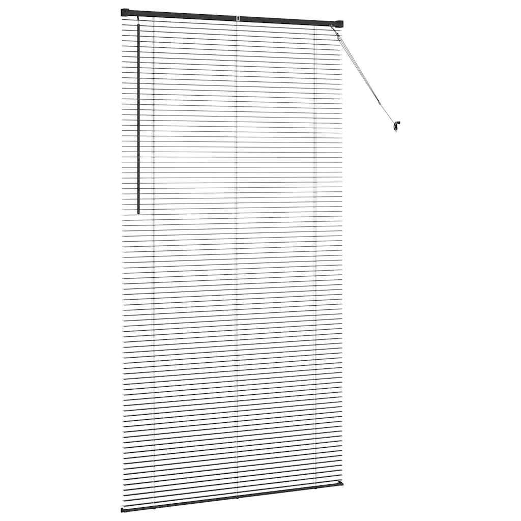 Venetianspersienner Svart 220 x 115 cm Aluminium
