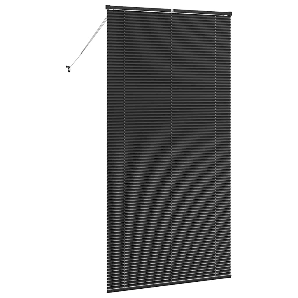 Vindu Persienne med gardiner Svart Aluminium