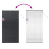 Vindu Persienne med gardiner Svart Aluminium