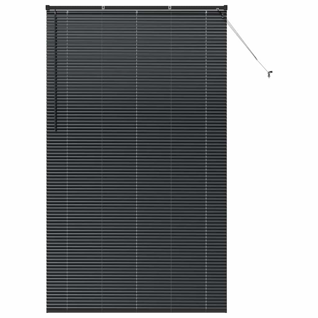Vindu Persienne med gardiner Svart Aluminium