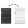 Vindu Persienne med gardiner Svart Aluminium