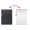 Vindu Persienne med gardiner Svart Aluminium