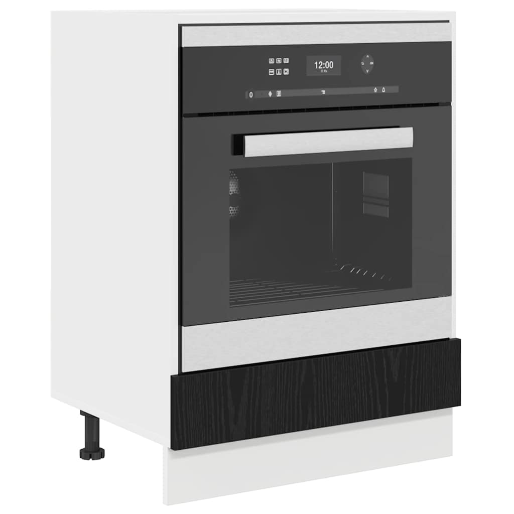 Hengende skap Svart Eik 60 x 46 x 81,5 cm Konstruert tre