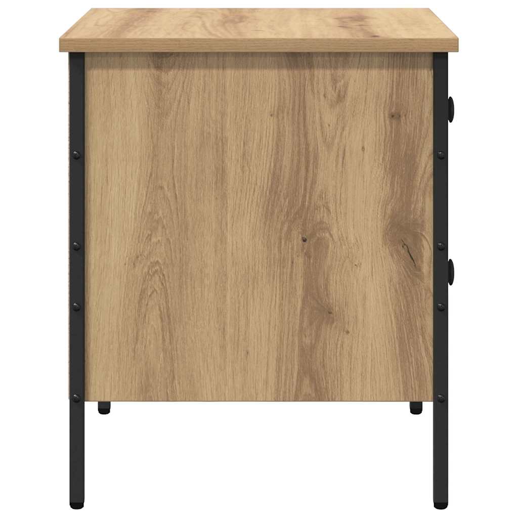 Nattbord artisan eik 40 x 42 x 50 cm Ingeniørtre og metall
