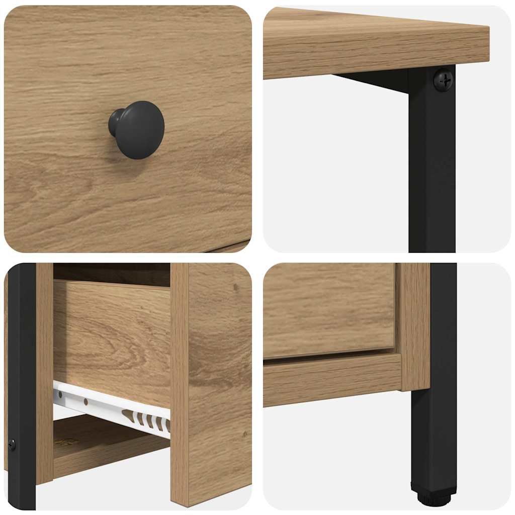 Nattbordskap artisan eik 30 x 60 x 60 cm Konstruert tre