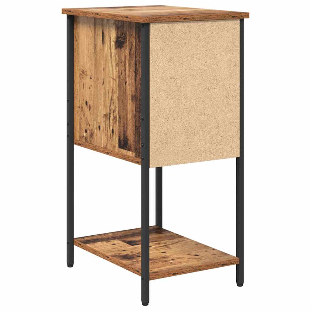 Nattbordskap 2 pcs Gammelt tre 32 x 42 x 70 cm Konstruert tre