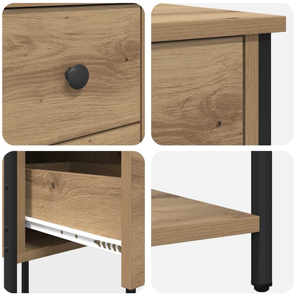 Nattbordskap artisan eik 32 x 42 x 70 cm Konstruert tre