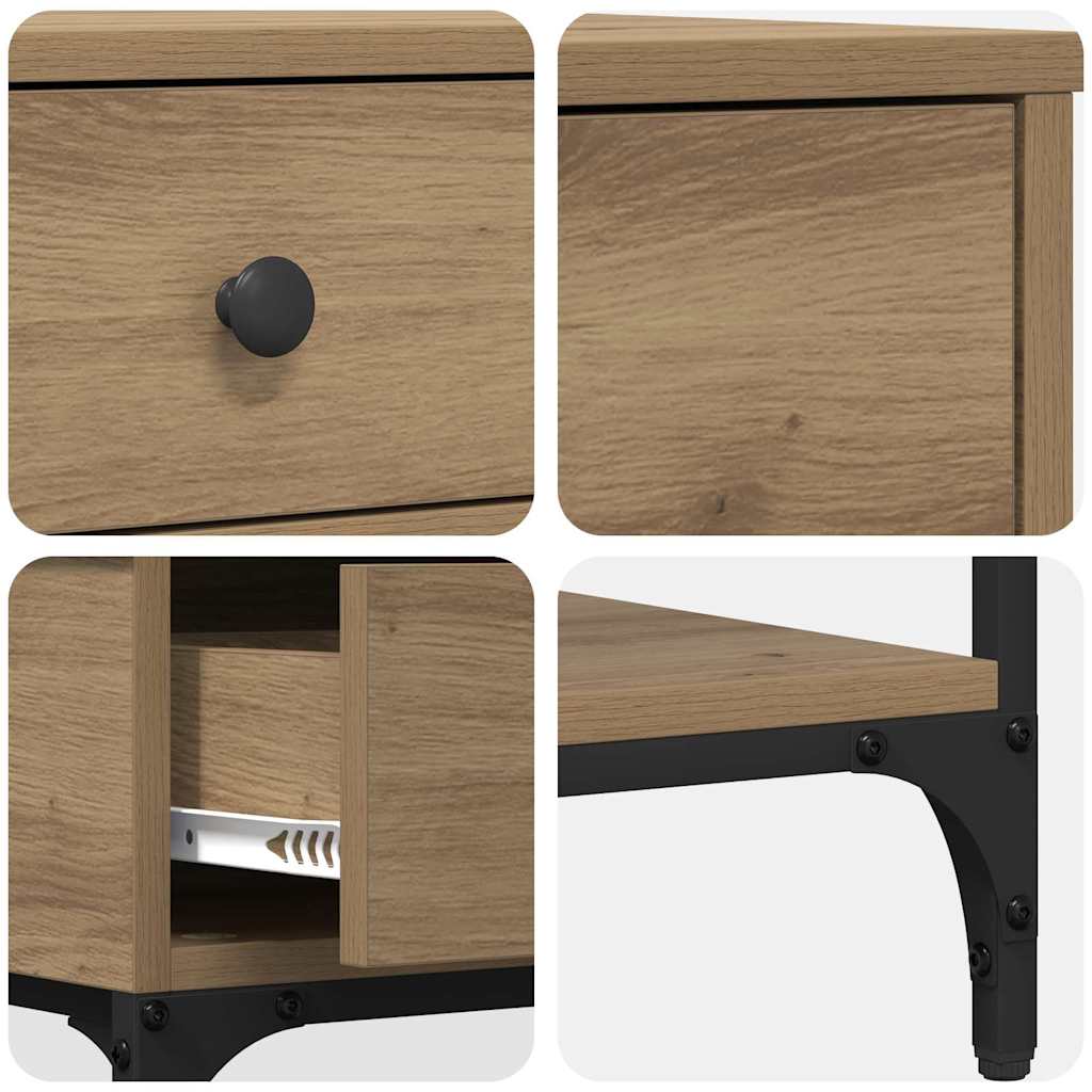 Konsollbord artisan eik 75 x 34,5 x 75 cm Konstruert tre