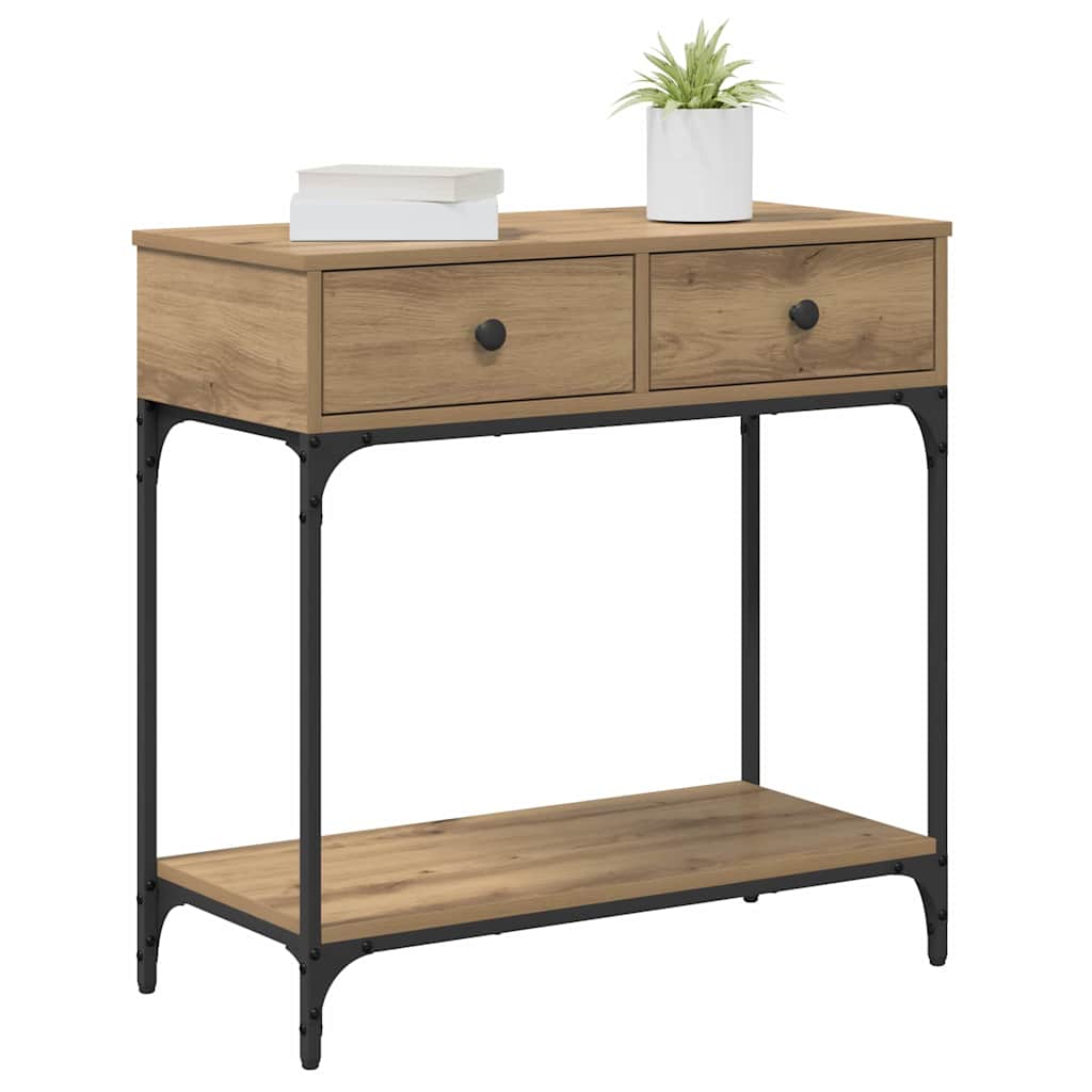 Konsollbord artisan eik 75 x 34,5 x 75 cm Konstruert tre