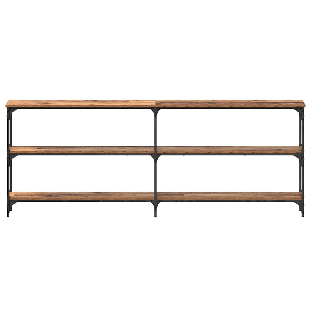 Konsollbord Gamle tre 200 x 29 x 75 cm Ingeniørtre og metall