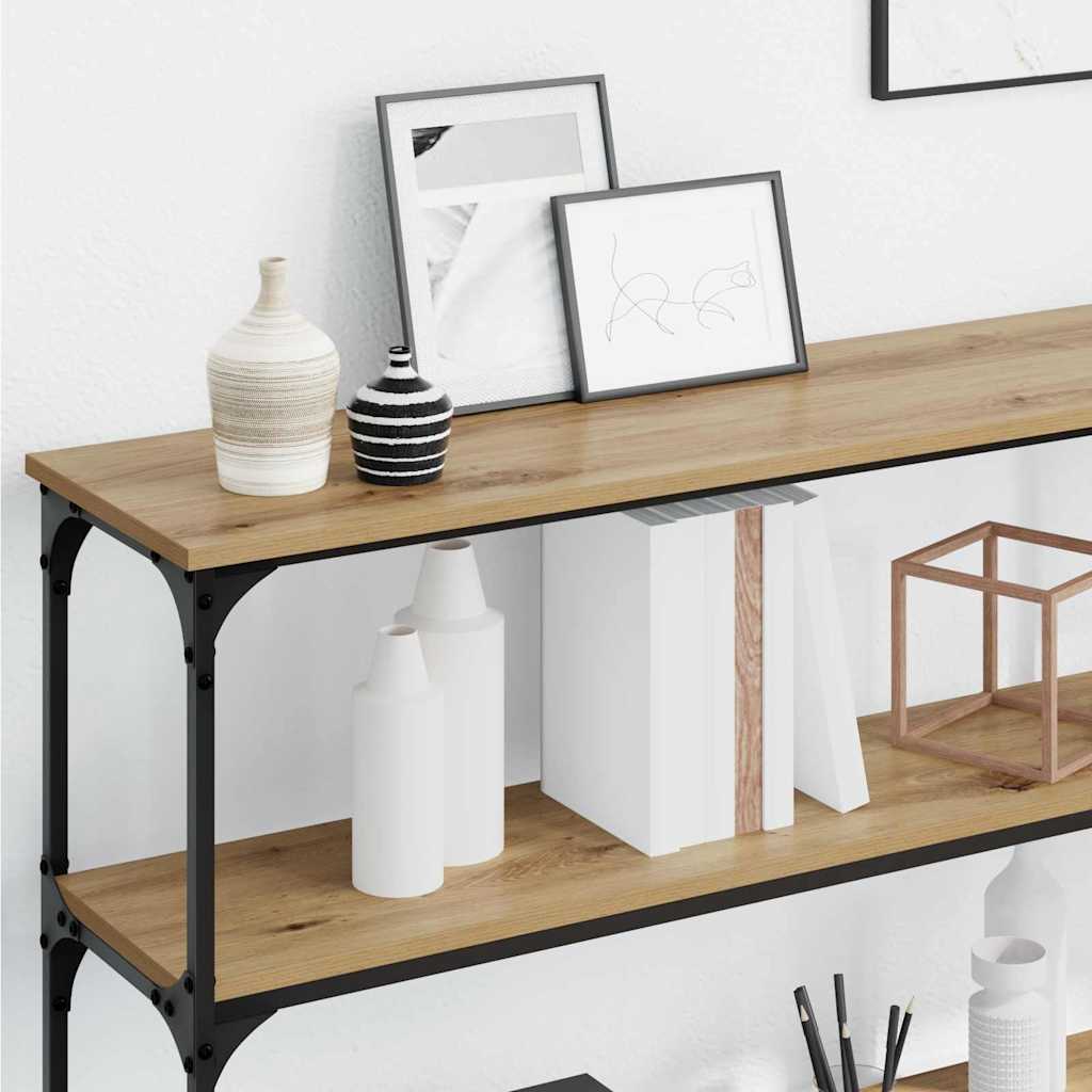 Konsollbord artisan eik 200 x 29 x 75 cm Ingeniørtre og metall