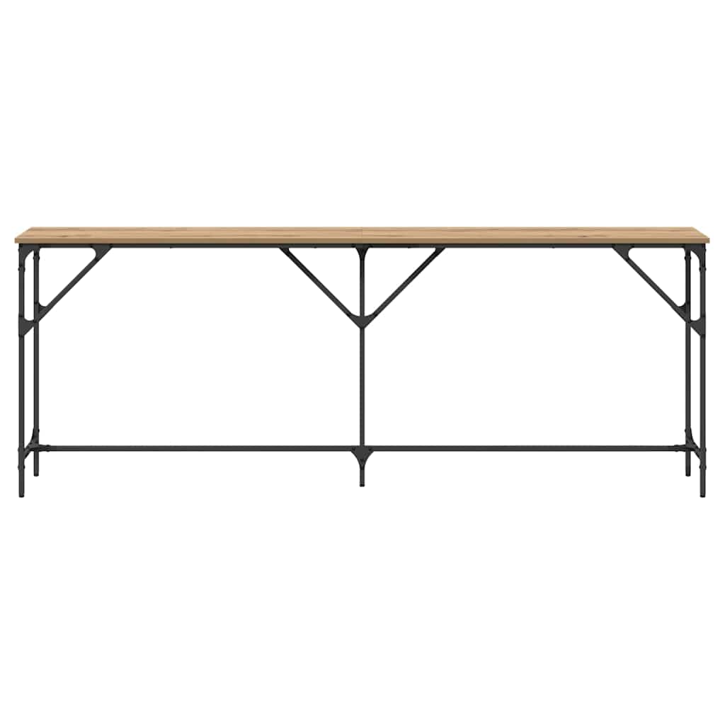 Konsollbord artisan eik 200 x 29 x 75 cm Ingeniørtre og metall