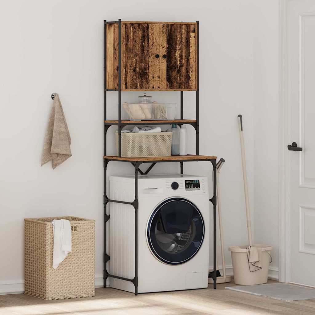 Vaskemaskinskap Gammelt tre 68 x 48,5 x 194 cm Konstruert tre