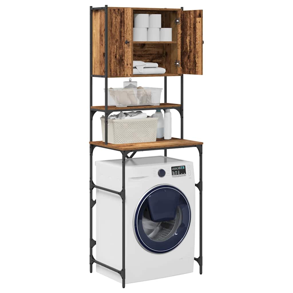 Vaskemaskinskap Gammelt tre 68 x 48,5 x 194 cm Konstruert tre