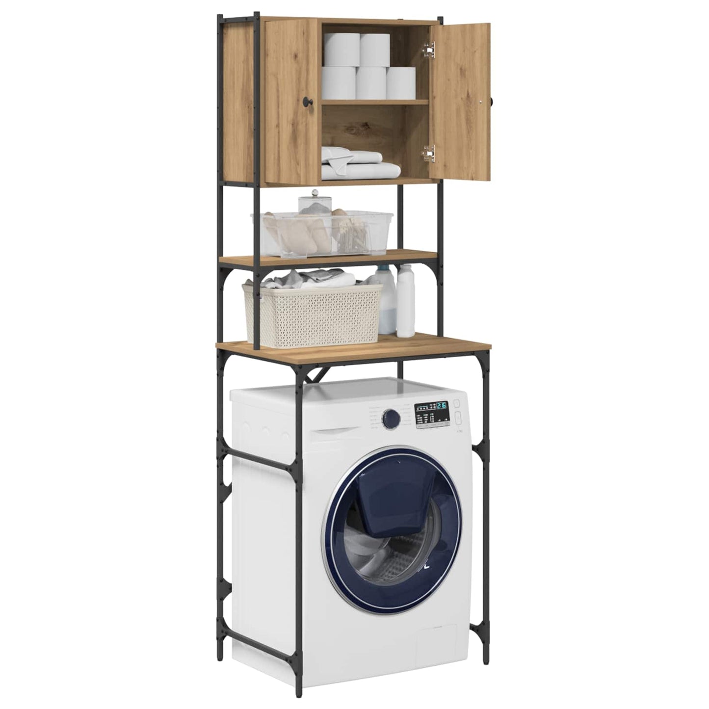 Vaskemaskinskap Artisan Eik 68 x 48,5 x 194 cm Konstruert tre