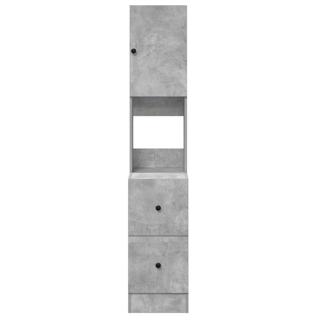 Kjøkkenskap med skuff Grå 35 x 50 x 180 cm Konstruert tre