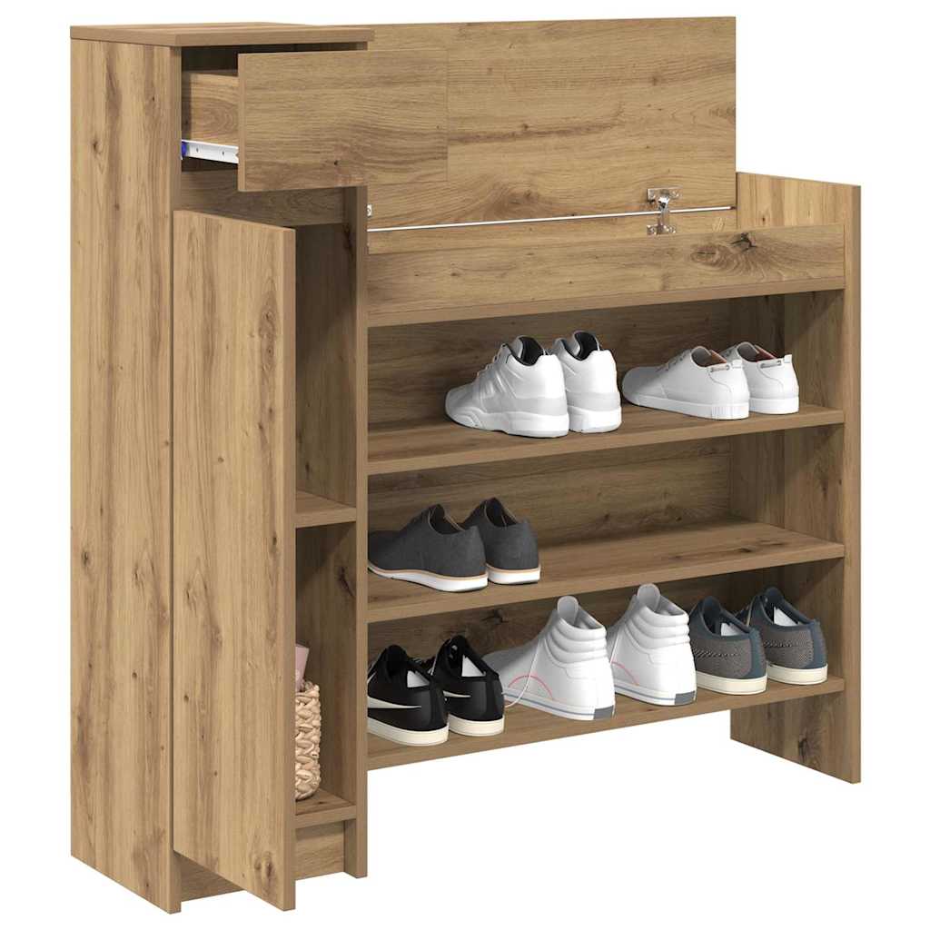 Sko Skap med dør Artisan Eik 100,5 x 28 x 100 cm Konstruert tre