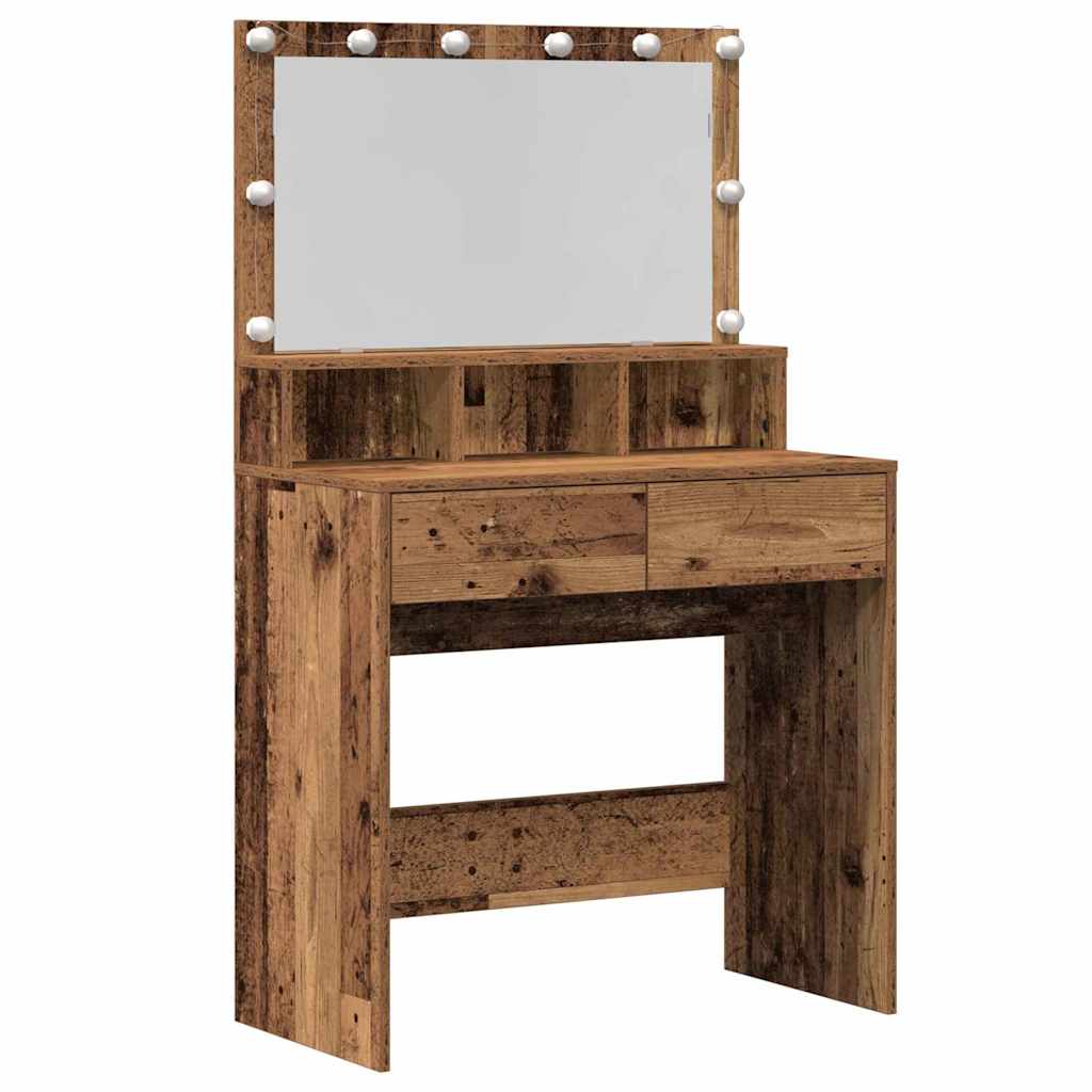 Sminkebord Gammelt tre 80 x 41 x 134,5 cm Konstruert tre